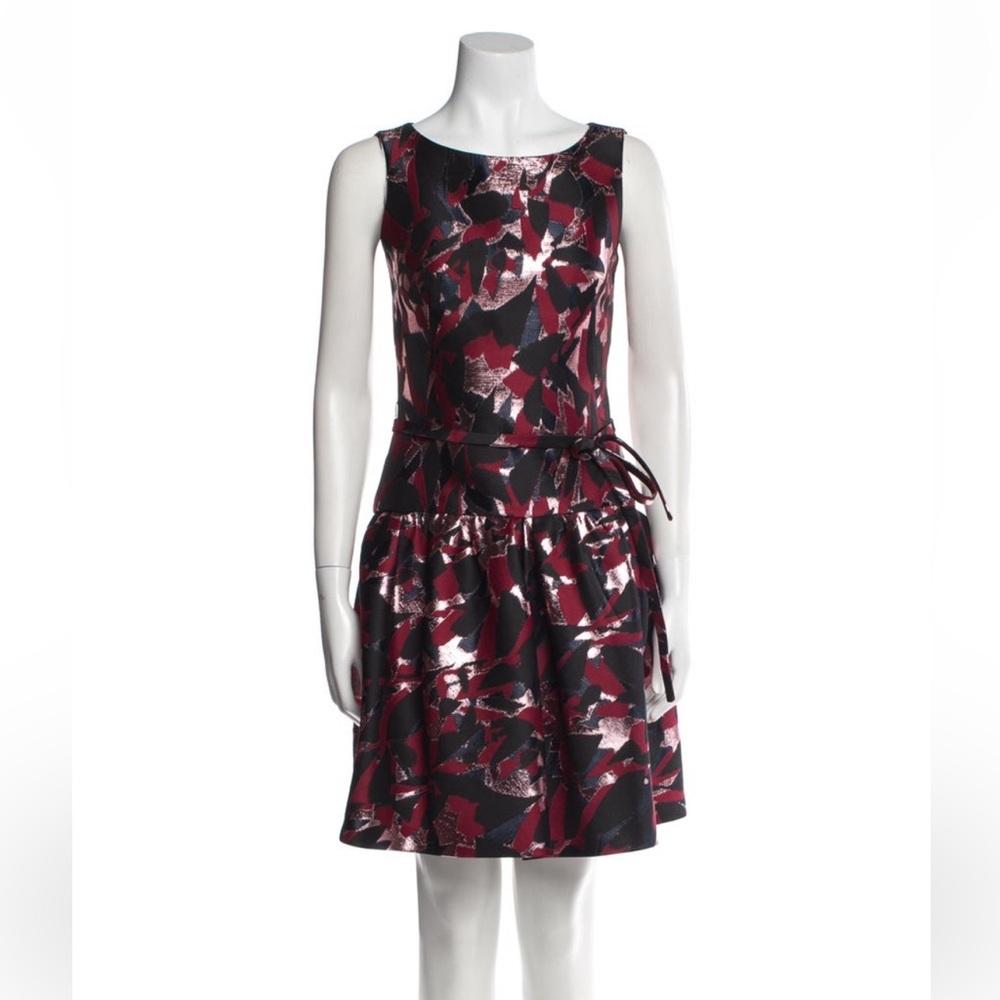 Paule Ka Metallic Print Dress Size FR 36